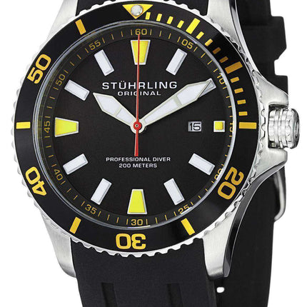 Orologio da uomo Stuhrling Original Aqua Diver Regatta Quartz 706.04