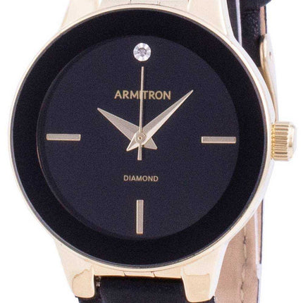 Armitron 755410BKGPBK Orologio da donna al quarzo con accenti di diamanti