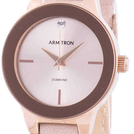 Orologio da donna con diamanti al quarzo Armitron 755410RSRGBH