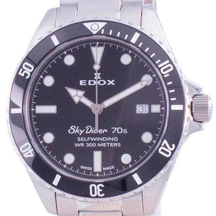 Edox Skydiver 70s Date Automatic Diver's 801153N1MNN 80115 3N1M NN 300M Orologio da uomo