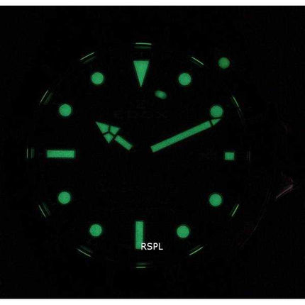 Orologio da uomo Edox SkyDiver in acciaio inossidabile con quadrante verde automatico 801153VMVDN 300M