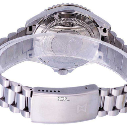 Orologio da uomo Edox SkyDiver in acciaio inossidabile con quadrante verde automatico 801153VMVDN 300M