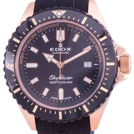 Orologio da uomo Edox Skydiver Neptunian Automatic Diver 8012037RNNCANIR 80120 37RNNCA NIR 1000M