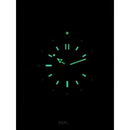 Orologio da uomo Edox Neptunian in acciaio inossidabile con quadrante nero automatico subacqueo 80120 3VM NIN 1000M