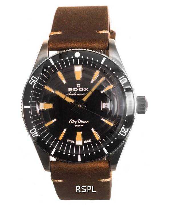 Edox Skydiver Military Limited Edition Automatic Diver's 801263NNINB 80126 3N NINB 300M Orologio da uomo