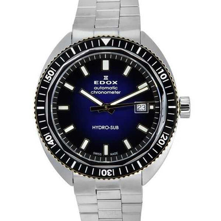Edox Hydro-Sub Date Cronometro Edizione limitata Quadrante blu Automatico Diver&#39;s 80128 357JNM BUDD 300M Orologio da uomo