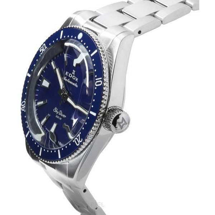 Edox Skydiver 38 Date Limited Edition quadrante blu automatico subacqueo 801313BUMBUIN 300M orologio da uomo Swiss Made