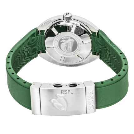 Orologio da uomo Doxa SUB 200T Sea Emerald con cinturino in gomma e quadrante verde, automatico, subacqueo, 804.10.131S.26, 200 m, con cinturino extra
