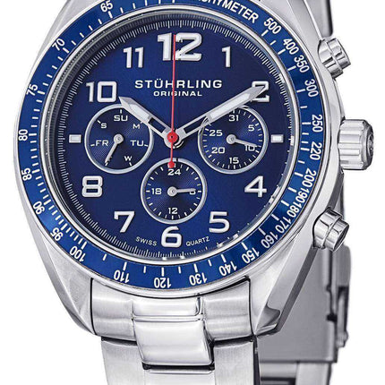 Orologio da uomo Stuhrling Original Octane Swiss Quartz Multifunzione 814.02