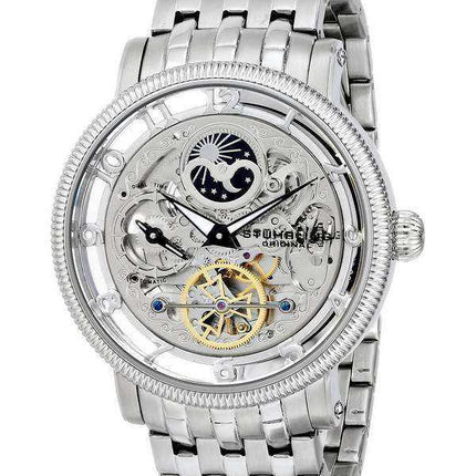 Stuhrling Original Symphony Automatic Skeleton Dual Time 8411.33112 Orologio da uomo