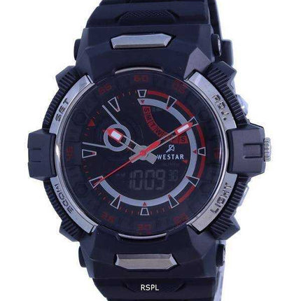 Orologio da uomo Westar cronografo cinturino in silicone al quarzo 85000 PTN 001 100M