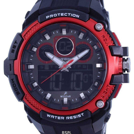 Orologio da uomo Westar cronografo cinturino in silicone al quarzo 85001 PTN 001 100M