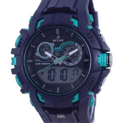 Orologio da uomo Westar quadrante nero cinturino in silicone al quarzo 85003 PTN 003 100M