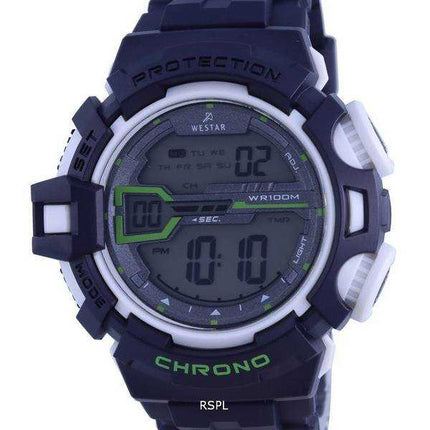 Orologio da uomo Westar digitale con cinturino in silicone al quarzo 85004 PTN 001 100M