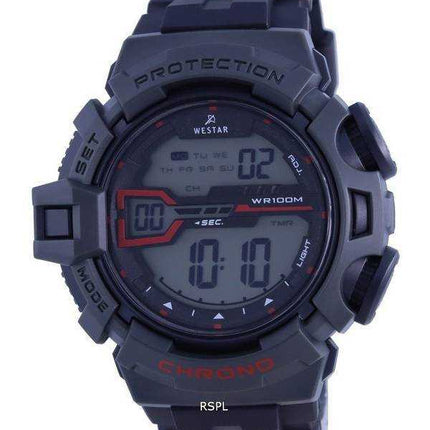Orologio da uomo Westar Digital con cinturino in silicone al quarzo 85004 PTN 003 100M