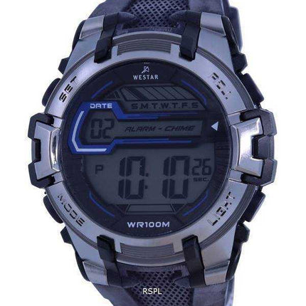 Orologio da uomo Westar digitale con cinturino in silicone al quarzo 85005 PTN 003 100M