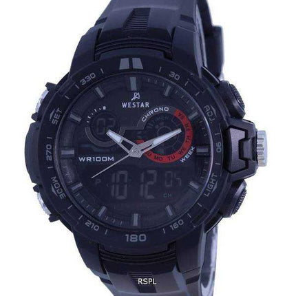 Orologio da uomo Westar analogico digitale con quadrante nero al quarzo 85011 PTN 001 100M