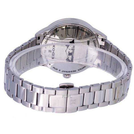 Orologio da uomo Edox Les Vauberts Open Heart in acciaio inossidabile con quadrante argento automatico 850143MAIN