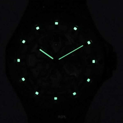 Edox Delfin Mecano Green Skeleton Dial Automatic Diver's 85303357GNCAVVONB 200M Orologio da uomo