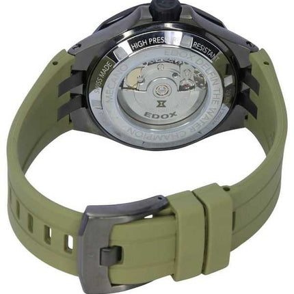 Edox Delfin Mecano Green Skeleton Dial Automatic Diver's 85303357GNCAVVONB 200M Orologio da uomo