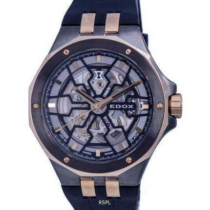 Edox Delfin Mecano Diver's Skeleton Dial Automatic 85303357GRNRN 85303 357GR NRN 200M Orologio da uomo