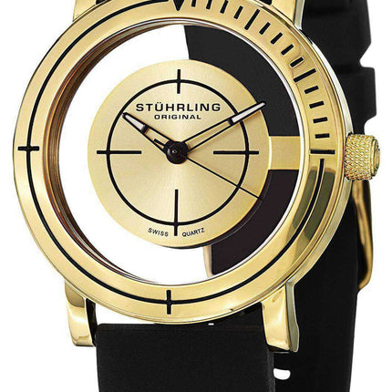 Orologio da uomo Stuhrling Original Leisure Sniper in quarzo svizzero trasparente 879.02