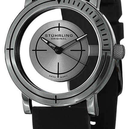 Orologio da uomo Stuhrling Original Leisure Sniper in quarzo svizzero trasparente 879.03