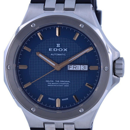 Edox Delfin The Water Champion quadrante blu automatico 880053CABUIR 88005 3CA BUIR 200M orologio da uomo