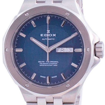 Orologio da uomo Edox Delfin Day Date Automatic 880053MBUIN 88005 3M BUIN 200M