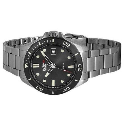 Orologio da uomo Westar Activ Sports in acciaio inossidabile quadrante nero al quarzo 90250SBN903 100M