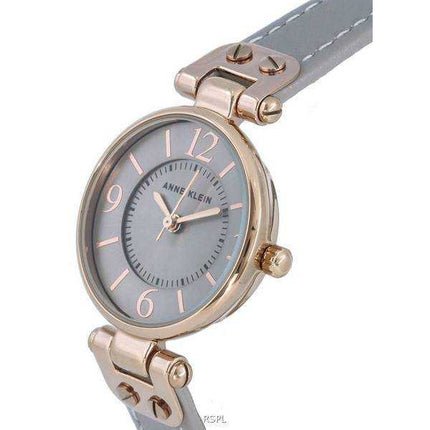 Orologio da donna Anne Klein in pelle color talpa con quadrante al quarzo 9442RGTP