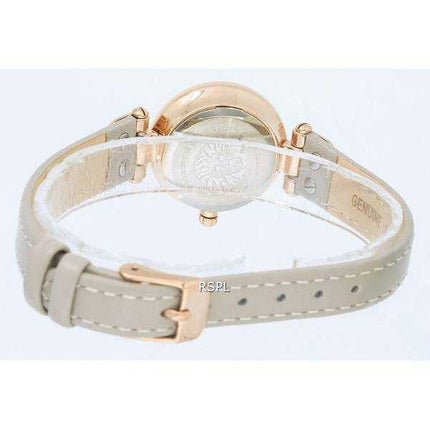 Orologio da donna Anne Klein in pelle color talpa con quadrante al quarzo 9442RGTP
