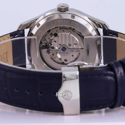 Orologio da uomo Bulova Wilton argento con quadrante a cuore aperto automatico 96A206 100M