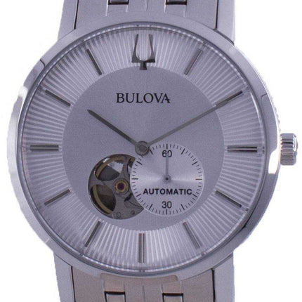 Orologio da uomo automatico Bulova Clipper con quadrante a cuore aperto 96A238