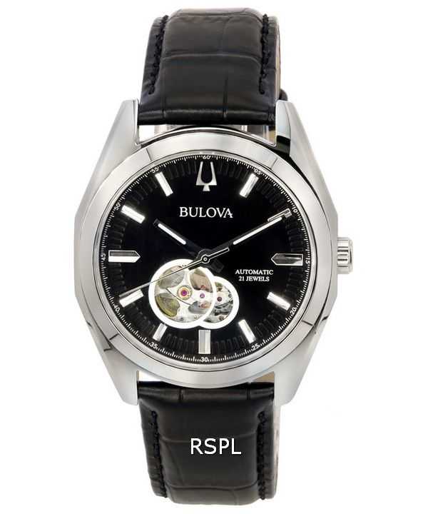 Orologio da uomo 96A291 200M Bulova Marine Star Open Heart quadrante blu automatico da sub