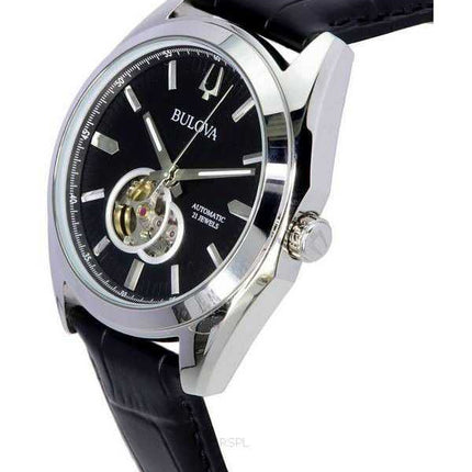 Orologio da uomo 96A291 200M Bulova Marine Star Open Heart quadrante blu automatico da sub