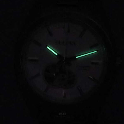 Bulova Surveyor Expansion Open Heart Silver Dial Automatic 96A274 Orologio da uomo