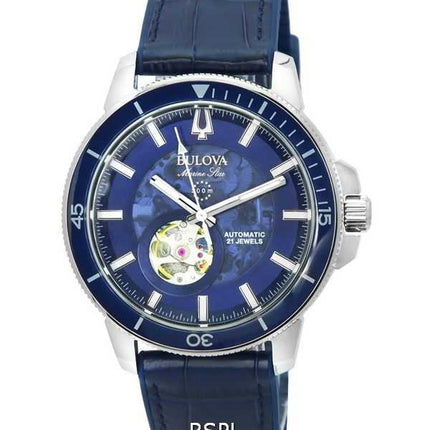 Orologio da uomo Bulova Maquina cronografo quadrante nero cinturino nero al quarzo 98B381