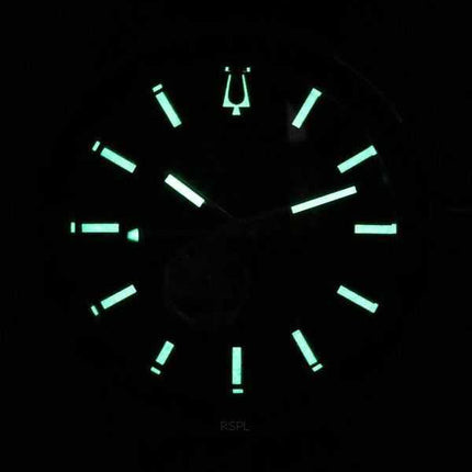 Orologio da uomo Bulova Maquina cronografo quadrante nero cinturino nero al quarzo 98B381