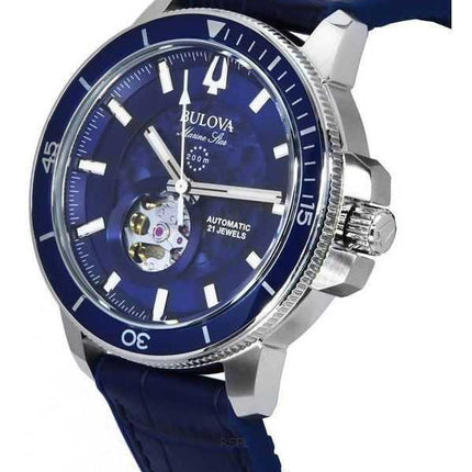 Orologio da uomo Bulova Maquina cronografo quadrante nero cinturino nero al quarzo 98B381