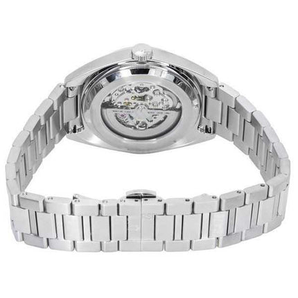 Orologio da uomo Bulova Classic Surveyor in acciaio inossidabile con quadrante scheletrato automatico 96A292 100M
