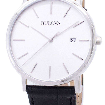 Orologio da uomo Bulova in pelle nera 96B104