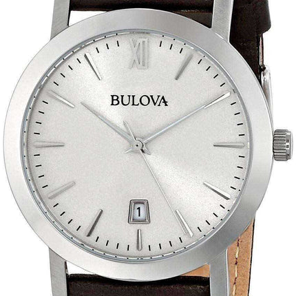 Orologio unisex Bulova in pelle marrone scuro 96B217
