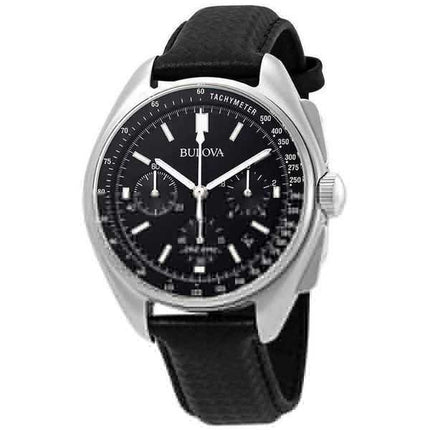 Orologio da uomo Bulova Special Edition Moon Apollo Lunar Pilot Chronograph quadrante nero al quarzo 96B251