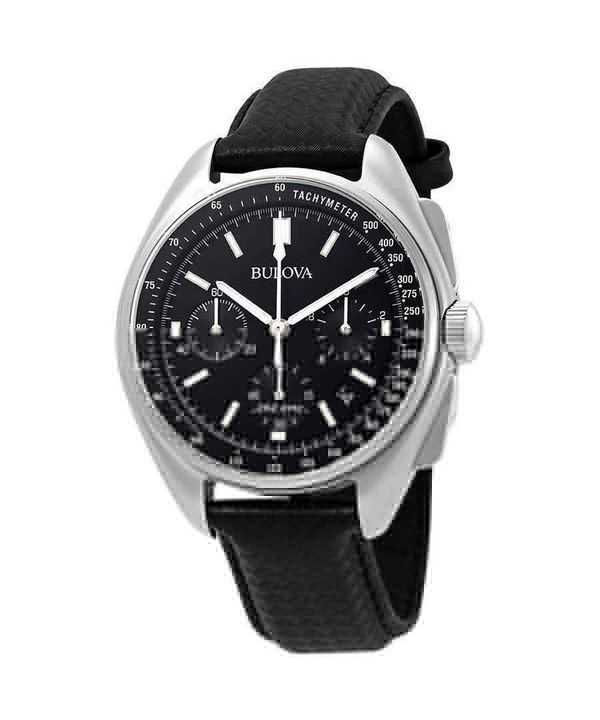 Orologio da uomo Bulova Special Edition Moon Apollo Lunar Pilot Chronograph quadrante nero al quarzo 96B251