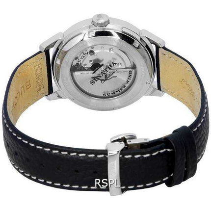 Orologio da uomo Bulova Frank Sinatra Summer Wind quadrante nero automatico 96B381