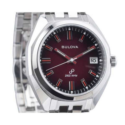 Orologio da uomo Bulova Classic Precisionist Jet Star in acciaio inossidabile quadrante rosso al quarzo 96B401
