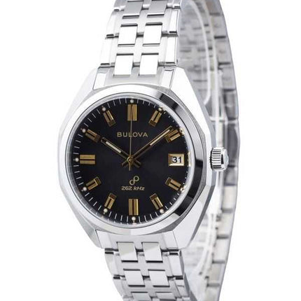 Orologio da uomo Bulova Classic Precisionist Jet Star in acciaio inossidabile con quadrante grigio al quarzo 96B415