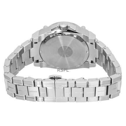 Orologio da uomo Bulova Icon Precisionist in acciaio inossidabile con quadrante nero al quarzo 96B417 100M