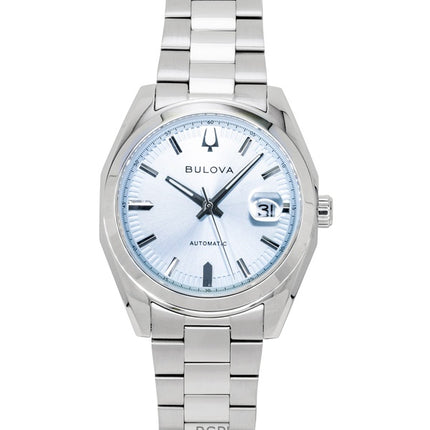 Orologio da uomo Bulova Surveyor in acciaio inossidabile azzurro automatico 96B469